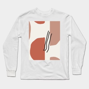 Earth Tones and Shapes Long Sleeve T-Shirt